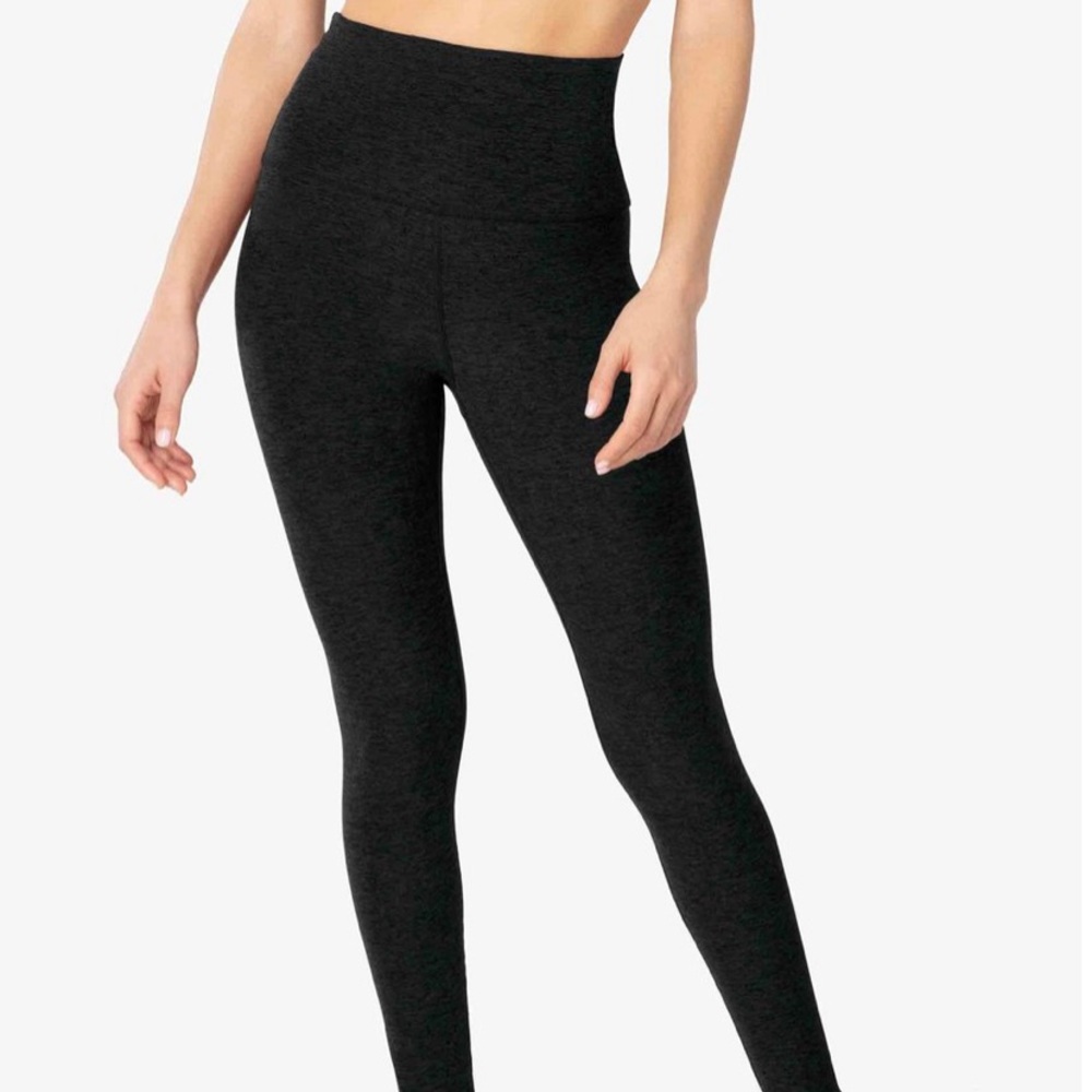 Spacedye cut corners high waisted midi legging
